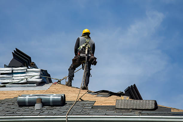 Professional Roof Installation technician working in Kiamesha Lake, NY